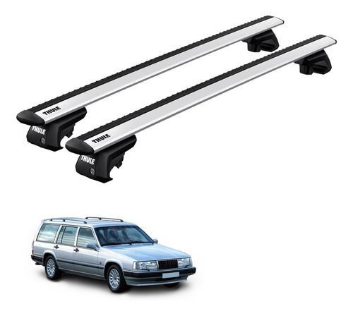 Rack Bagageiro Teto V90  Wagon 1997 Até 1998 Evo Thule