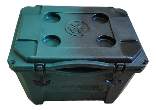 Caixa Térmica Cooler 30 Litros Verde Com Preto Brudden