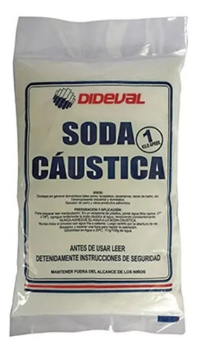 Soda Caustica 1kg Dideval Destapa Desagues Cañerias