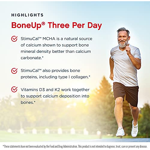 Suplemento Jarrow Formulas Boneup Three Por Dia 90 Cápsulas