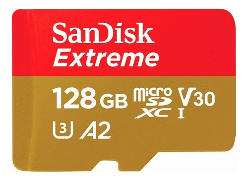 Cartão Memória 128gb Micro Sd Extreme 160mbs Sandisk Lacrado