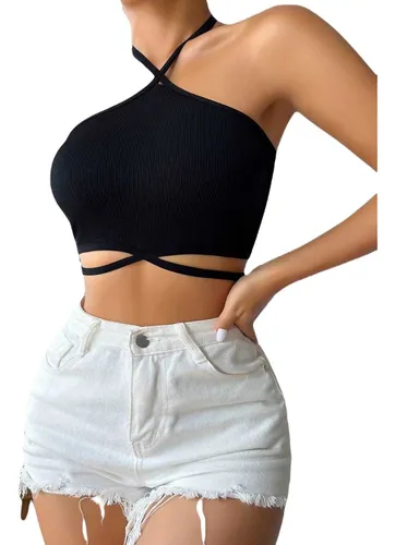Blusas con tirantes cruzados cheap