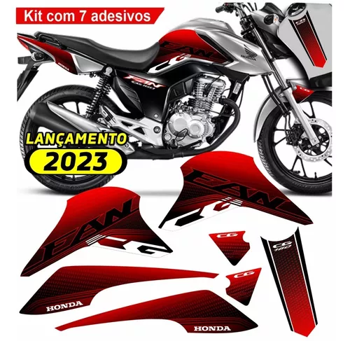 Kit Adesivos Cg Fan 2023 Kit 7 Adesivos Fp8