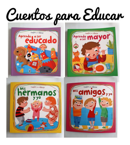 Set De 4 Cuentos Para Educar