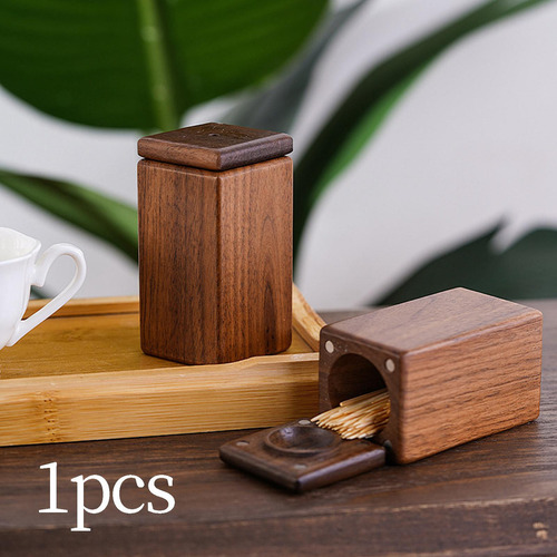 Soporte Multifunción Para Palillos De Dientes De Madera,