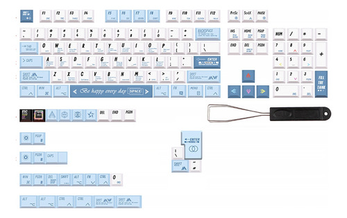 Juego De Teclas Pbt Keycaps Mx Crossing Programmer De 137 Te