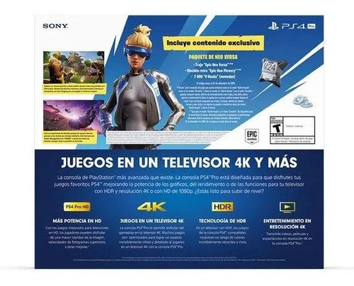 Playstation 4 Pro 1tb Fortnite Joystick Sony Ps4