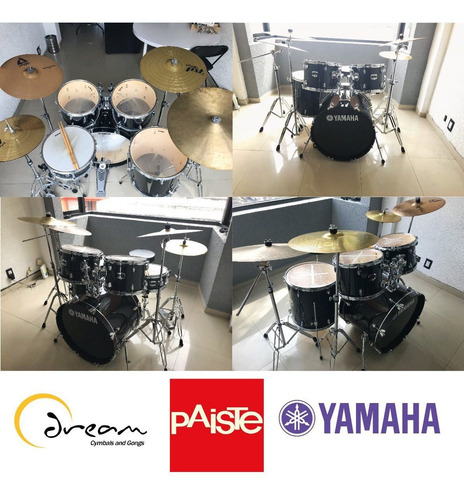 Imagen 2 de 10 de Batería Yamaha Platillos Paiste Y Dream Original