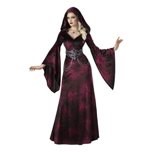 Vestido Con Capucha Del Reino Oscuro Hechicera Gótica Bruja | Envío gratis
