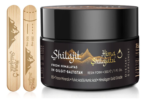 Shilajit - Shilajit De Resina Pura Del Himalaya, Grado Dorad