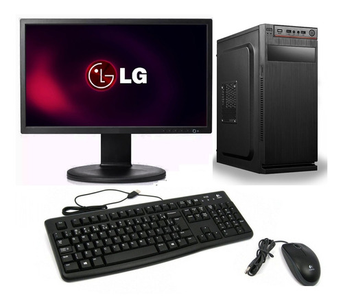 Monitor LG 20pol + Cpu Hp Desktop I5 4gb 500gb - Novo