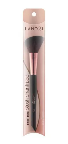 Pincel Para Blush Chanfrado Rose Black F06 Lanossi