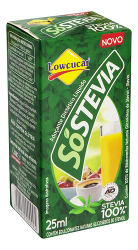 Adoçante Líquido Lowçucar SóStevia Caixa 25ml