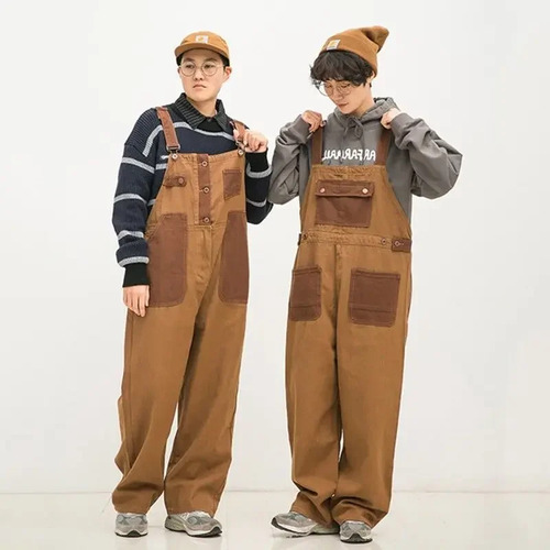 Monos De Algodón Retro Y Pantalones Unisex Para Ropa De Trab