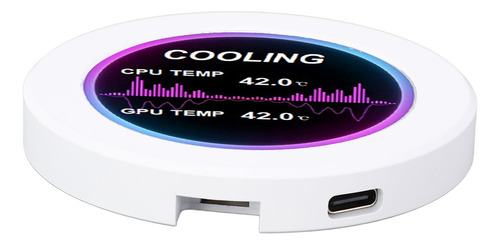 Pantalla Lcd Redonda De 2,1 Pulgadas Con Rotación De 360 Gra