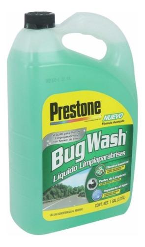 Prestone Bug Wash Líquido Limpiaparabrisas 3.78 L (1 Gal)