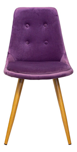 Set 2 Sillas De Comedor Louis Color de la estructura de la silla Lila