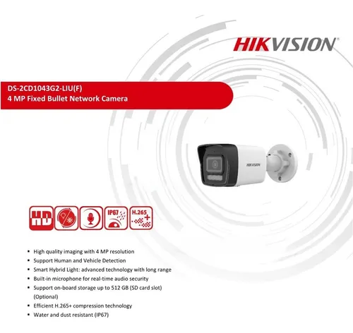 Hikvision Bala Ip 4mp F2.8mm