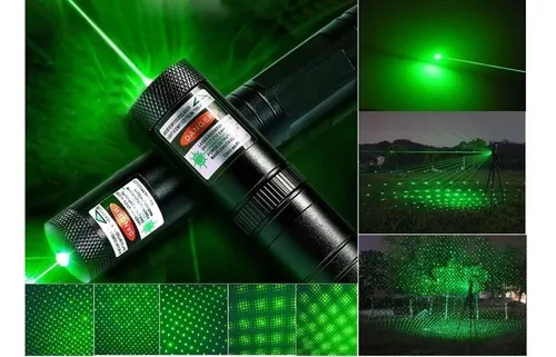 Puntero Laser Verde 1000mw Recargable Ajustable C/llave