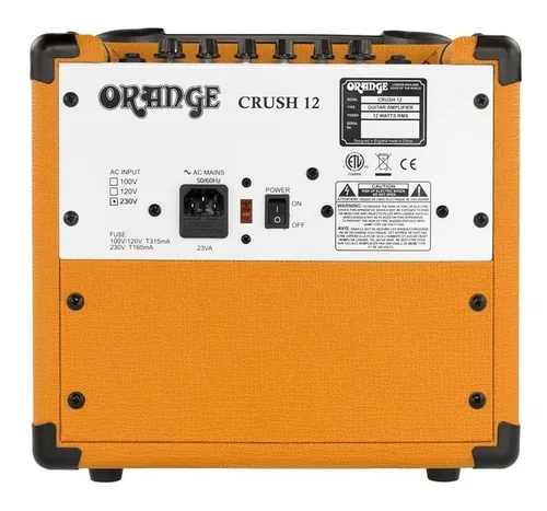 Amplificador Orange Crush 12 Transistor para guitarra de 12W color naranja 220V