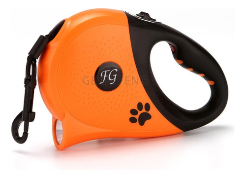 Correa De Paseo Canina Con Luz Led Y Carga Usb