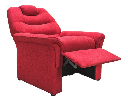 Sillon Reclinable Poltrona Tela Chenille Colores Varios