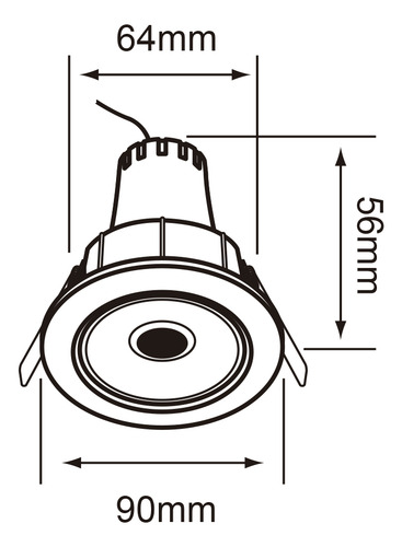 Lampara Led Empotrable 5.5 W Blanco Cálido Ydled-154/30/b