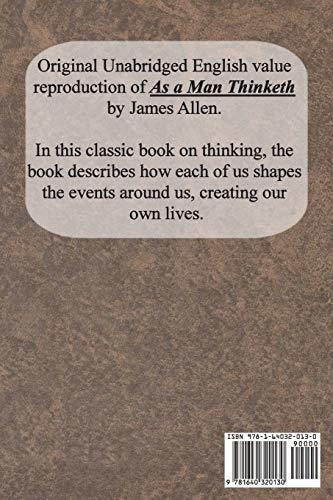 As A Man Thinketh - Allen, James, De Allen, Ja. Editorial Chump Change En Inglés