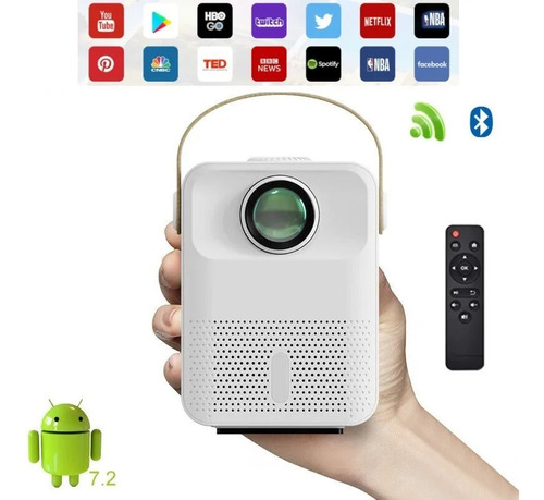 Proyector Led Smart Bluetooth  Hd 3500 Lumenes Wifi Android