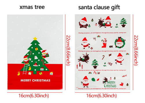 Bolsas De Caramelos Navideños, Embalaje Para Hornear, Gallet