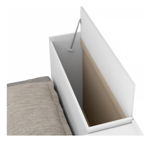 Cama Nido Sencilla Multimueble Con Balda Y Arco 80x215x110