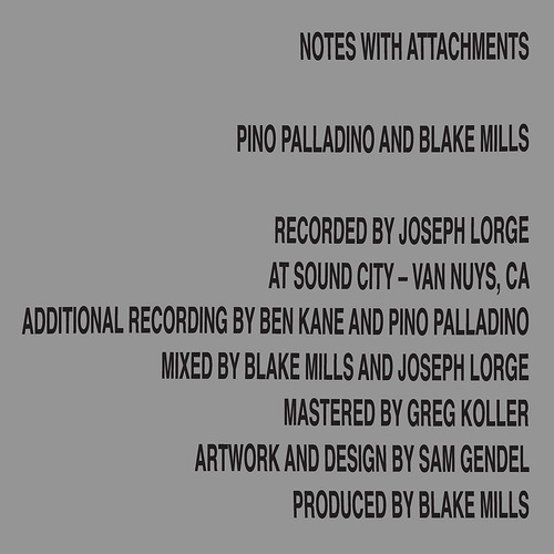 Cd Notes With Attachments - Pino Palladino/blake Mills
