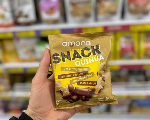 Biscoito, Snack Amana Chocolate Recheado 24x40g
