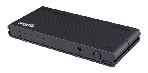 Switch Hdmi 4 Puertos Cont Remoto 3d 1080p 4k Nisuta Ns-swh4
