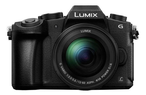 Panasonic Lumix Kit G85MK + lente 12-60mm DMC-G85MK sin espejo color  negro