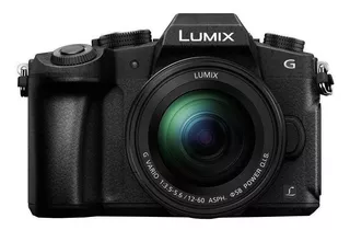 Panasonic Lumix Kit G85MK + lente 12-60mm DMC-G85MK sin espejo color negro