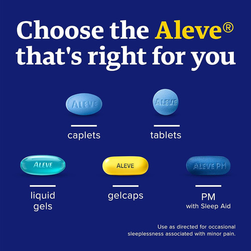 Aleve Pm Naproxeno Sódico Ayuda Para Dormir 80 Tabletas
