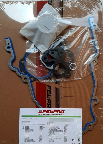 Kit Tapa Cadena Felpro Para Motor 5.3 Silverado Tahoe