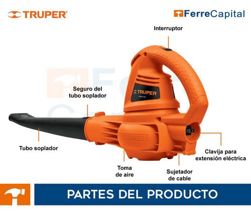 Aspiradora Sólidos/líquidos + Sopladora Eléctrica, Truper