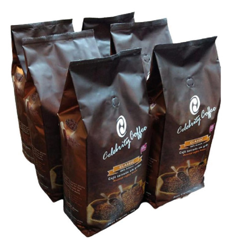 Kit Café Especial Celebrity Coffee Em Grãos Classic 06 Kg