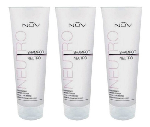 Shampoo Neutro Nov X 250 Ml Pomo X3