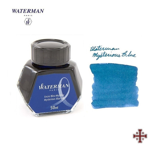 Tinta Waterman 50 Ml. Color Azul-negro.