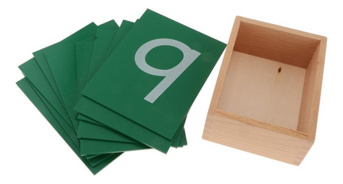 Y Número De Papel De Lija De Matemáticas Montessori Con Caja