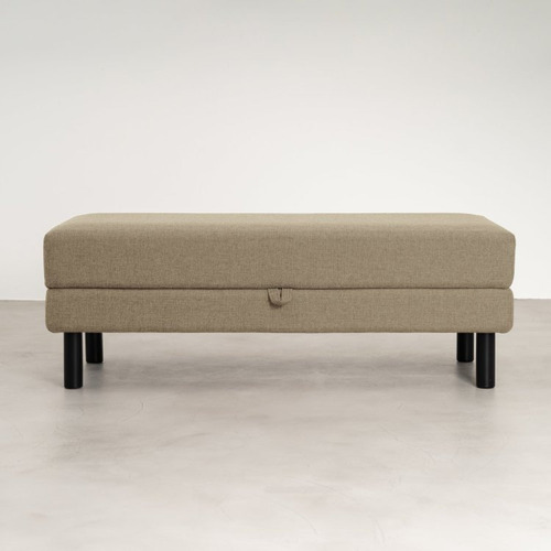 Conjunto Puff Baú 120cm E Bandeja Antúrio Cabecasa Wt
