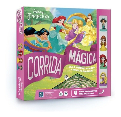 Jogo De Tabuleiro Corrida Mágica Princesas Disney