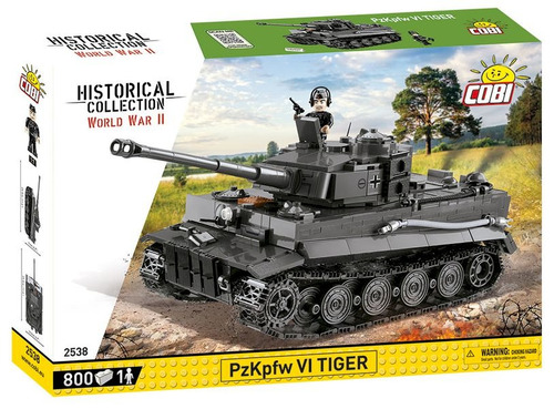 Tanque De Guerra Alemão Pzkpfw Vi Tiger - 800 Peças - Cobi