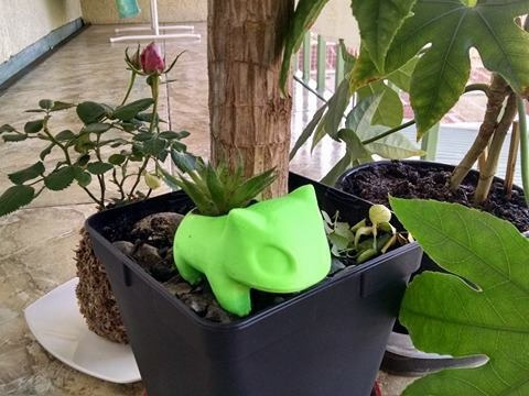 Macetero Pokemon Bulbasaur Plastico