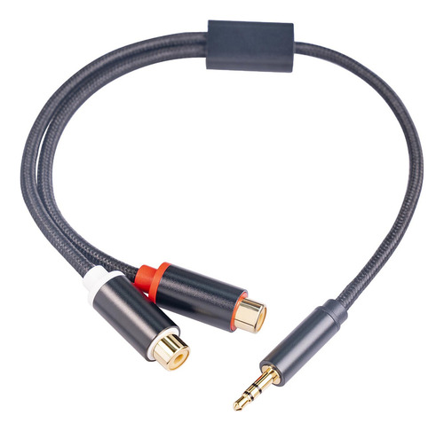 Estéreo Hembra De 3,5 Mm Macho A 2 Rca Cable De 30 Cm Jack