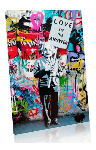 Cuadro Banksy 80x120 Lienzo Canvas - No Lona Mod1
