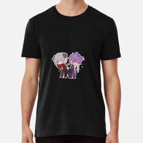 Remera Chibi Fulgur Ovidio Y Uki Violeta Algodon Premium